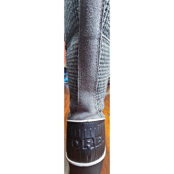 Sorel Women's Tofino II‎ Gray Houndstooth Winter Snow Boots Lace Up Tall 6.5 - Picture 10 of 10